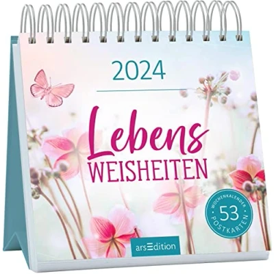 Abbildung von Postkartenkalender Lebensweisheiten 2024: Wochenkalender 2024, 53 Postkarten für mehr Inspiration