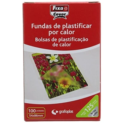 Abbildung von Fixo 1021400 Laminierhüllen transparent 54 x 86 mm 100 Stück