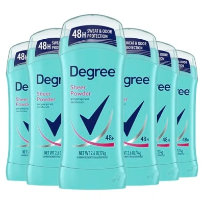 Abbildung von Degree for Women Antiperspirant &amp; Deodorant Invisible Solid, Sheer Powder, 2.6 Ounce Stick (Pack of 6) by