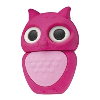 Abbildung von Westcott E 66066 PINK 3D Radierer Eule, pink, 2 x 3 4 cm
