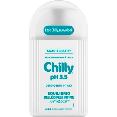 Abbildung von Chilly, Intimreiniger mit pH Wert 3,5, Reiniger für die Intimhygiene Verteidigung und Schutz des physiologischen Gleichgewichts, klinisch getestet, Flasche 300 ml