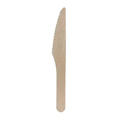 Abbildung von Tessera Bio Products QA122BUW Holzmesser, Naturfarbe, 16cm Länge, 100 Stück