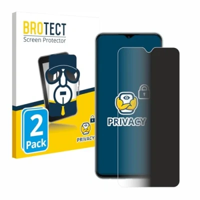Abbildung von BROTECT (2 Stück Anti Spy Blickschutzfolie für Samsung Galaxy M23 Privacy Screen Protector [Displayschutz Folie, Sichtschutz, Blaulichtfilter]