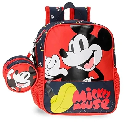 Abbildung von Disney Mickey Mouse Fashion Vorschulrucksack, anpassbar, mehrfarbig, 21 x 25 10 cm, Mikrofaser, 5,25 l, bunt, Anpassbarer Vorschulrucksack