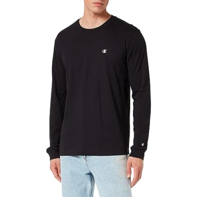 Abbildung von Champion LONG Sleeve Langarmshirt, Herren, Größe: XL, Black