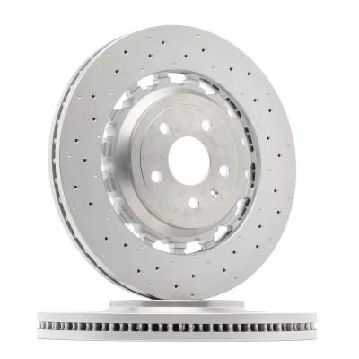 Abbildung von BREMBO 09.D174.43 Bremsscheibe 370 34 5 gelocht/innenbel., Verbundbremsscheibe beschichtet hochgekohlt AUDI: TT Coupe, Roadster