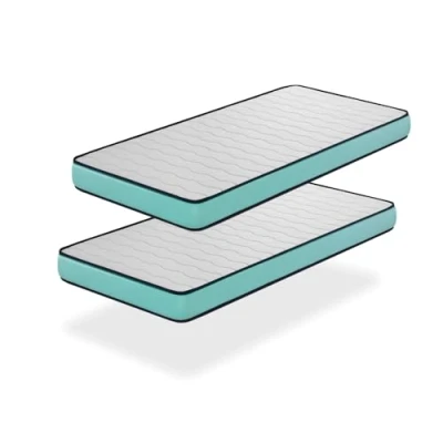 Abbildung von DORMISSIMO Matratze Pack 2 Promo Confort 90x200 H2 Höhe 14 cm Super weiche Polsterung jugendlich ideal für Nest Betten