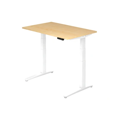 Abbildung von Hammerbacher Schreibtisch XBHM12 Ahorn/Weiß