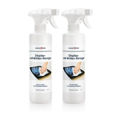 Abbildung von HANSE PRO Displayreiniger, 2 x 500 ml I Bildschirm Reiniger Screen Cleaner ideal für Monitor, PC, Computer, Tablet, Smartphone, Notebook