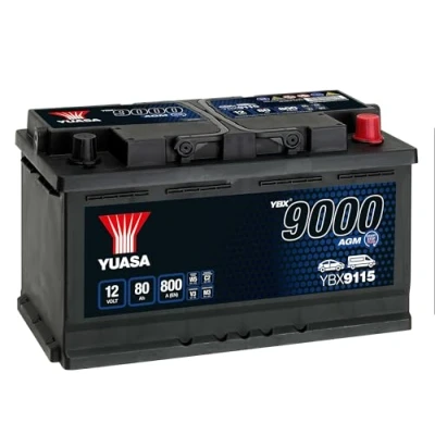 Abbildung von YUASA ybx9115 AGM Akku Start Stop Plus, 12 V/80 Ah/800 A