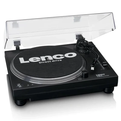 Abbildung von Lenco Plattenspieler L 3818BK Audio &amp; Video Adapter, Schwarz