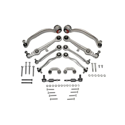 Abbildung von VAICO V10 7205 Lenkersatz, Radaufhängung Vorderachse mit Anbaumaterial Pendelstange EXPERT KITS + AUDI: A6 C5 Avant, A4 B5 Limousine, Avant