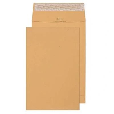 Abbildung von Blake Premium Avant Garde AG0062 Schwere, Extra Starke FAlten Versandtasche Haftklebung Creme Manille 381 x 254 25 mm 140 g/m² 100 Stück