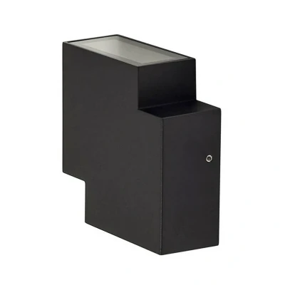 Abbildung von Lindby LED Außenwandleuchte Fendir, schwarz, Alu, 10,5 cm