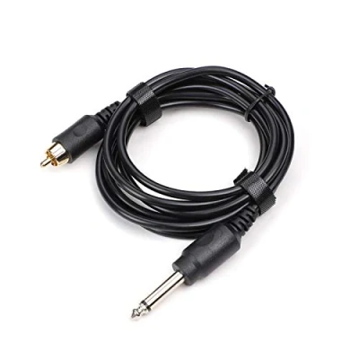 Abbildung von STIGMA Silikon RCA Tattoo Clipcord für Maschine 2M Pure Copper Cable Schwarz P351