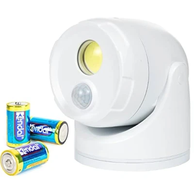 Abbildung von Northpoint LED Wandstrahler Batterie Spot Strahler Flutlicht Bewegungsmelder inkl. D Batterien