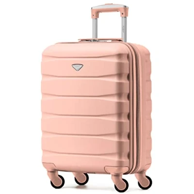 Abbildung von Flight Knight Leichte 4 Rad ABS Hartschalenkoffer Handgepack, zugelassen fur uber 60 Fluggesellschaften, einschließlich easyJet, Jet2 und maximale Große Ryanair (Priority) 55 x 40 20 cm