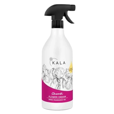 Abbildung von KALA Lufterfrischer Duftölspray CHANTI, Raumspray mit Geruchsneutralisation, Raumduft Spray Hält bis zu 48h, Air Freshener Aktiv Neutralisator Duft Blumentraum, 1000ml