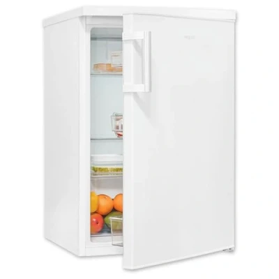 Abbildung von Exquisit Kühlschrank ohne Gefrierfach, 133 Liter, LED Innenbeleuchtung, 3 Glasablagen, manuelle Temperaturregelung, wechselbarer Türanschlag, KS16 V H 010C weiss