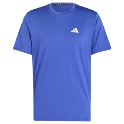 Abbildung von adidas Train Essentials Stretch Training T Shirt, Herren Kurzärmeliges semi Lucid Blue/White, IW3365