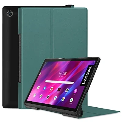 Abbildung von Lobwerk Tablet Hülle für Lenovo Yoga Tab 11 YT J706F 2021 Zoll Slim Case Etui mit Standfunktion und Auto Sleep/Wake Funktion Grün