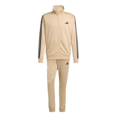 Abbildung von adidas Herren SPORTSWEAR BASIC 3 STRIPES TRICOT TRACKSUIT, warm sandstone, XXL