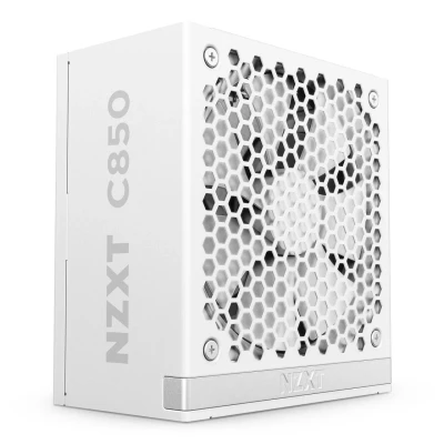 Abbildung von NZXT C850 Gold ATX 3.1 Vollständig modulares, geräuscharmes PC Gaming Netzteil 850 Watt 80 PLUS 12V 2x6 Anschluss Zero Fan Modus 100 % japanische Kondensatoren Weiß