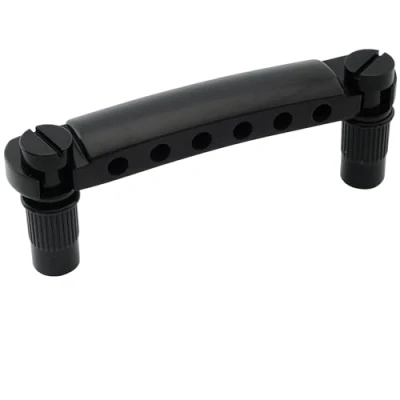 Abbildung von Musiclily Pro 52,5mm Tune O Matic Saitenhalter Stop Bar Tailpiece für 6 saitige Epiphone Les Paul SG Style E Gitarre, Schwarz