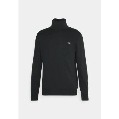 Abbildung von GANT Classic Rollerneck Strickpullover, Herren, Größe: XL, Black
