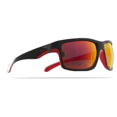 Abbildung von Trespass Drop, Black/Red, Polarisierte Verspiegelte Sonnenbrille mit UV Protection &amp; Stofftasche, Kategorie 3 Gläser, Black
