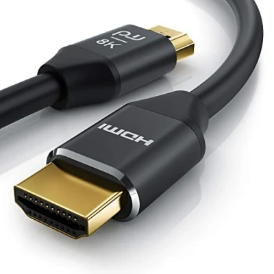 Abbildung von CSL 0,5m 50cm 8K HDMI Kabel 0,5 Meter @ 60Hz 4K 120Hz mit DSC ARC 3D Highspeed Ethernet HDTV UHD II Dynamic HDR 10+ Variable Refresh Rate VRR Dolby Vision Kompatibel TV PS5 PS 5 XBOX Series X