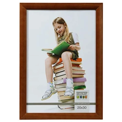 Abbildung von Promo Ideal Holz Bilderrahmen in viele Größen Farben Foto Rahmen: Farbe: Braun Format: 18x24
