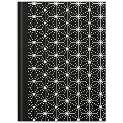 Abbildung von RNKVERLAG 46747 Notizbuch „black &amp; white Stars“ in DIN A5 dotted, mit 96 Blatt 70 g/m², 1 Stück