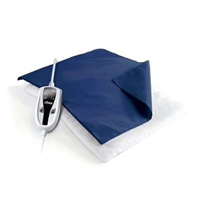 Abbildung von Ufesa Flexy Heat N2 Elektrisches Wärmekissen, 46 x 34 cm, 100 W, 4 Temperaturstufen, Timer, automatische Abschaltung, blaue Textilhülle