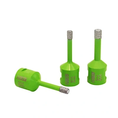 Abbildung von FACHLICH Diamantbohrer Fliesenbohrer Set 6/6/8mm Diamant bohrkrone Lochsäge Vakuumgelötete für Porzellan Fliese Granit Marmor Trockenbohren