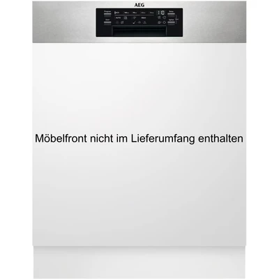 Abbildung von AEG Teilintegrierter Geschirrspüler 60cm, Spülmaschine Serie 7000: mit Glasschutz, Energieklasse A, Besteckschublade, personalisierte Zeit Steuerung, leise 41dB, ComfortRails, Wasserstopp, FEE7676APM