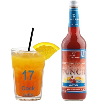 Abbildung von Cocktail Planter&#039;s Punch 28% Vol. Bar Premix für 17 fertige Cocktails mit Alkohol Flasche 0,7l allen Zutaten Einfach Orangensaft mixen