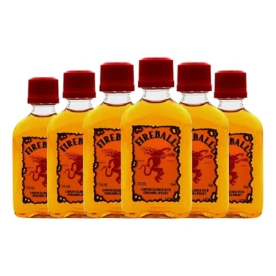 Abbildung von Liköre Fireball Miniaturflasche 5 cl (Karton mit 6 von cl)