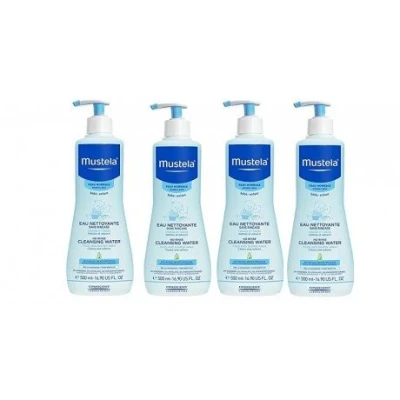 Abbildung von Mustela Physiobébé Eau Nettoyante Sans Rinçage Lot de 4 x 500 ml