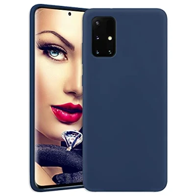 Abbildung von mtb more energy® Soft Touch Hülle kompatibel mit Motorola Moto G13, G23 dunkelblau weiche Oberfläche Matt Color Case Handyhülle Cover Tasche