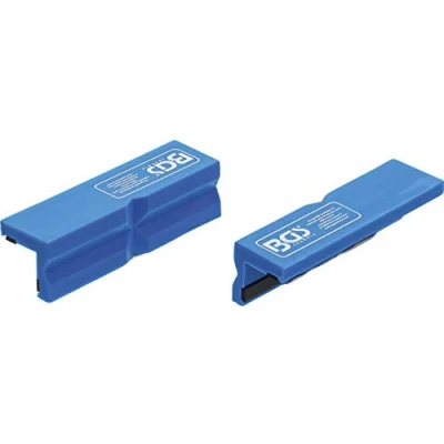Abbildung von BGS 9796 Schraubstock Schutzbacken 2 tlg. Kunststoff Breite 100 mm mit Magnet Alu Schonbacken