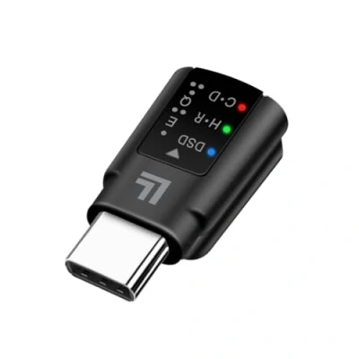 Abbildung von LogiLink UA0424 DAC Audio Adapter für Smartphones/Tablets/Notebooks, USB C (Stecker) zu 3,5mm (Buchse), z.B. um Kopfhörer mit Stecker an Handys anzuschließen