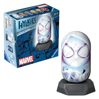 Abbildung von Ravensburger 3D Puzzle Marvel Heroes, Hylkies Sammelfigur #10 Ghost Spider, 54 Puzzleteile, Made in Europe