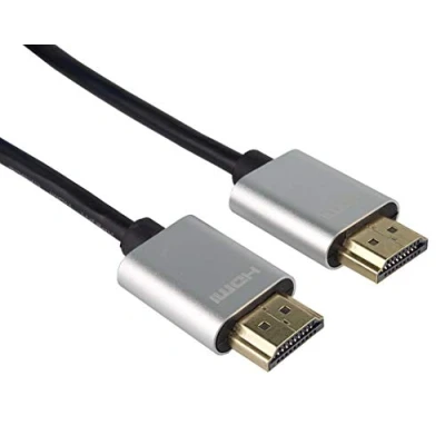 Abbildung von PremiumCord SLIM 4K High Speed HDMI Kabel + Ethernet 1,5m, Video 2160p, FULL HD 1080p, Deep Color, 3D, ARC, HDR, Dolby TrueHD, 10,2Gbps, vergoldete Anschlüsse, schwarz