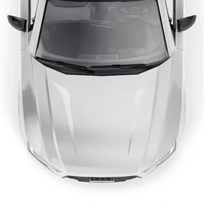 Abbildung von Finest Folia Luftschlitze Aufkleber Set Motorhaube Auto 80x19,5cm für Sticker Kfz Zubehör Tuning Dekor Design Folie Racing selbstklebend KX095 (Silber)