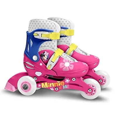 Abbildung von Kinder Skates mit 3 Rollen Minnie Mouse EU 27 30 Rosa