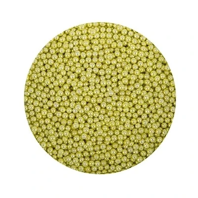 Abbildung von BrandNewCake® Zuckerperlen Metallic Gold Ø 4mm 80g Essbare Kuchendekoration Streusel für Torten und Cupcakes