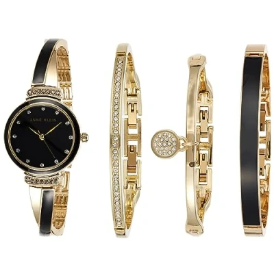 Abbildung von Anne Klein Damen Armbanduhren Set mit Premium Kristallakzenten
