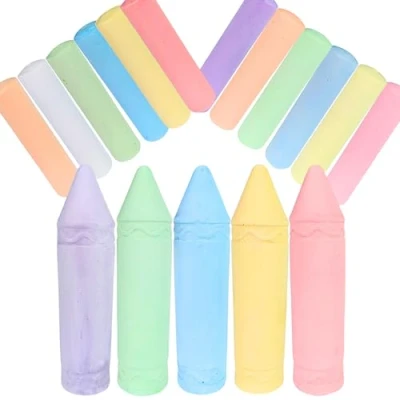 Abbildung von BEST SPORTING Straßenmalkreide Malkreide für Kinder und Erwachsene Bunte Kreide in leuchtenden Farben Ideal Straße Hof Einfach zu handhaben wasserlöslich (Bundle)