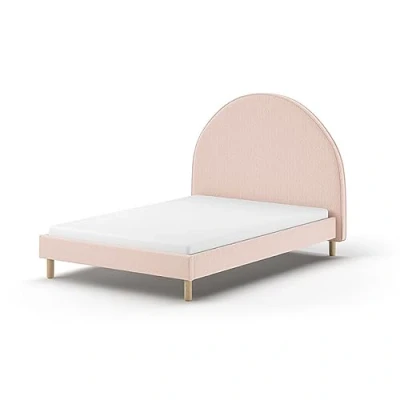 Abbildung von Vipack Polsterbett &quot;MOON&quot;, (Made in Europe), 2 Breiten (90 o. 140 cm), Lattenrost, Bouclé Stoff, wahlw. 4 Farben